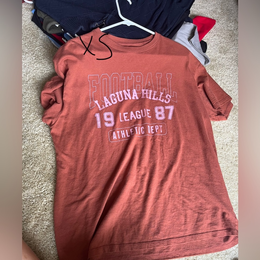 xs coral girls shirt